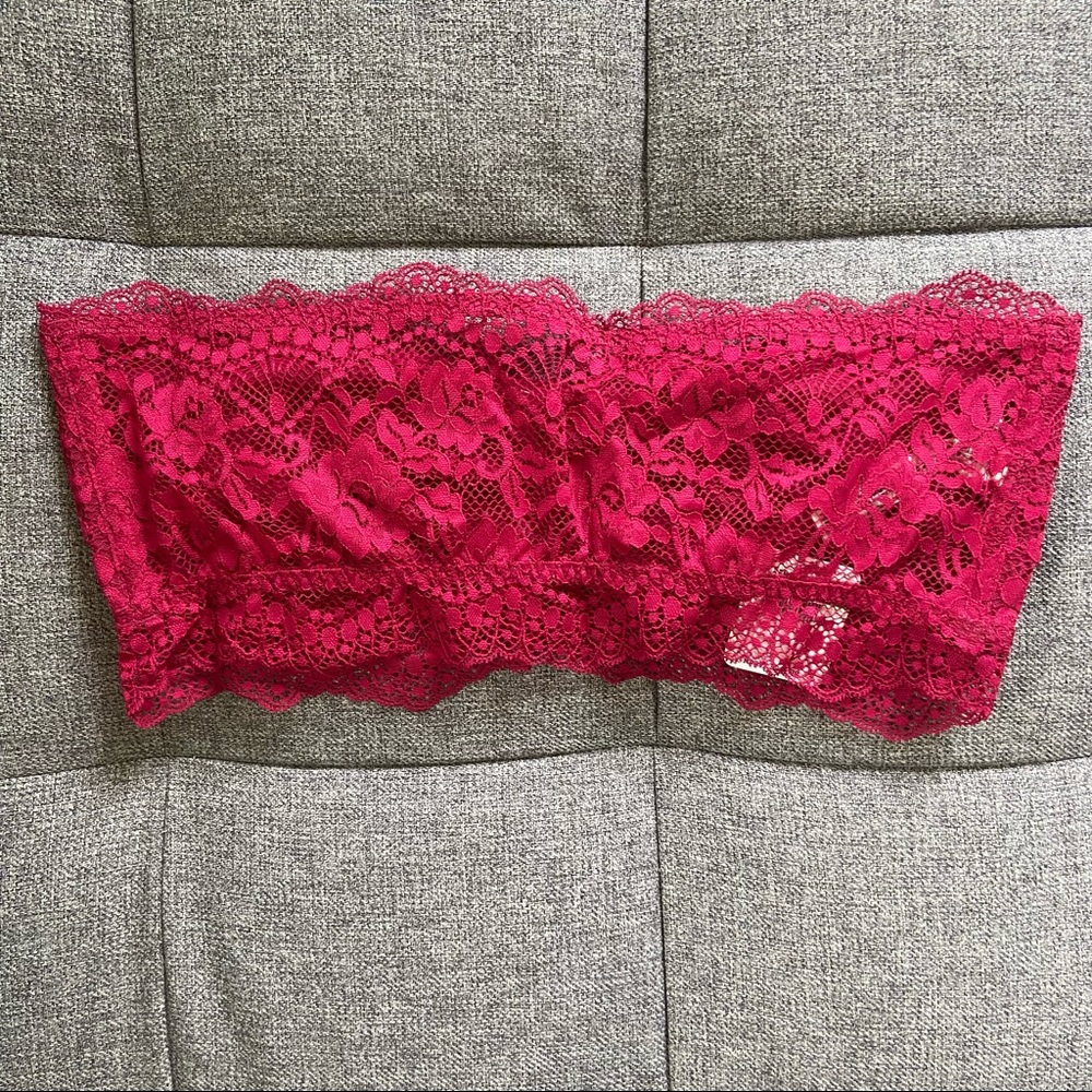 Free People Lacey Looks Bandeau in burgundy - Picture 8 of 10